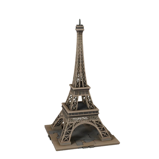 Druckbare Eiffelturm STL 3D-Modell - Druckbare Maßstabs-Asset