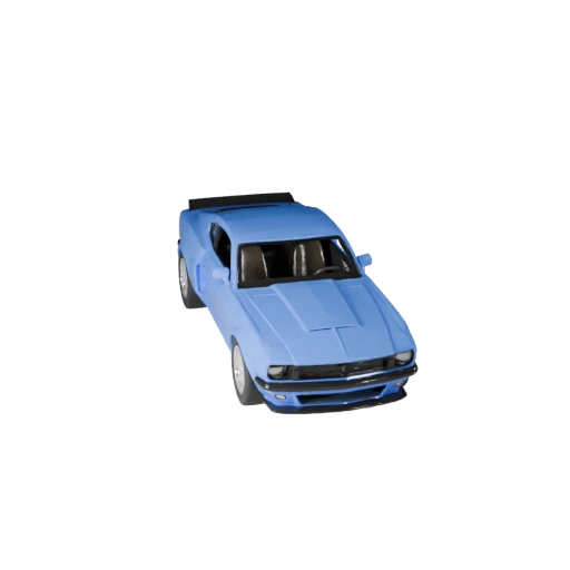 Printable Mustang Inspired Muscle Car STL 3D Model for