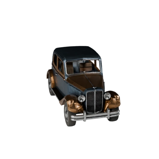 Voiture Vintage Low Poly 3D Modèle pour Jeux Unity & Unreal