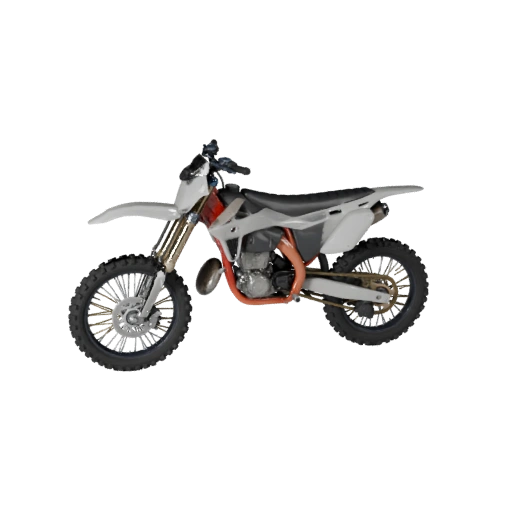 Dirt Bike 3D Model for Unity - Low Poly Game Asset