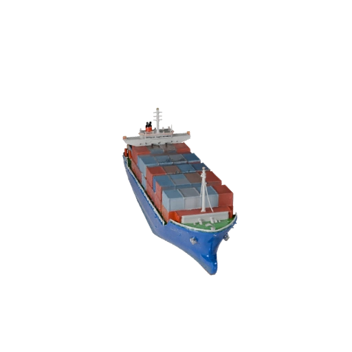 Container Ship 3D Model for Unity - Low Poly Game Asset