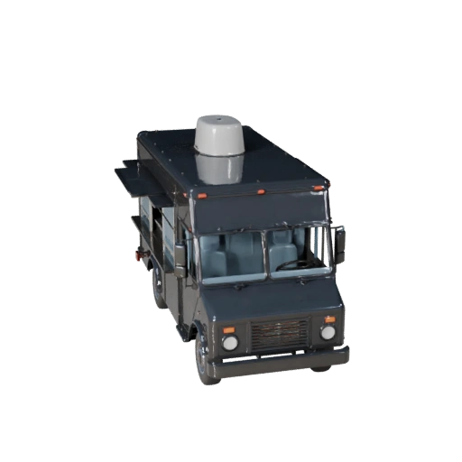 Food Truck 3D Model for Blender & Games - Realistic PBR