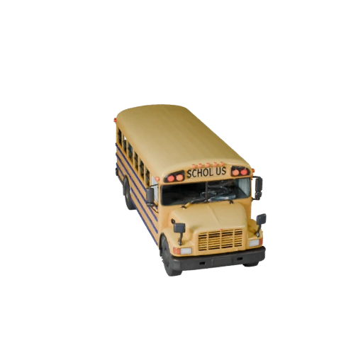 Spielbereiter Schulbus 3D-Modell für Echtzeitnutzung PBR-Asset (Legacy)
