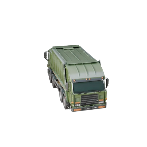Garbage Truck 3D Model for Blender & Games - PBR Asset (Legacy)