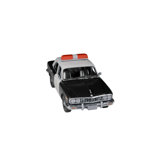 Coche de Policía Vintage 3D Modelo para Blender y Juegos - PBR