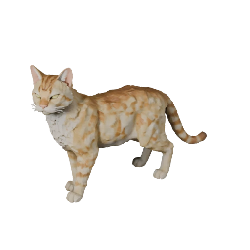 Modèle 3D Low Poly Chat Savannah - Asset de Jeu Unity avec FBX