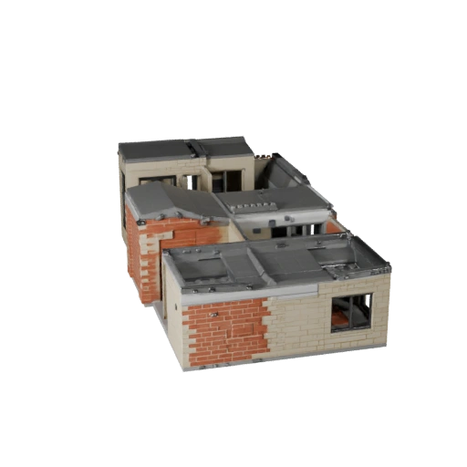 Druckbarer modularer Wohnungsbausatz STL 3D-Modell - Maßstabsgetreues Asset