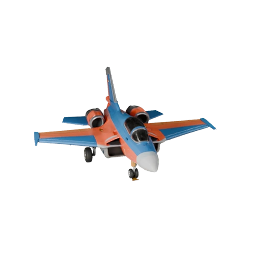 Cartoon Fighter Jet 3D Model for Stylized Games PBR Asset