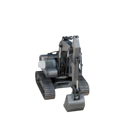 Mini-pelle Modèle 3D - Low poly prêt pour le jeu PBR Asset