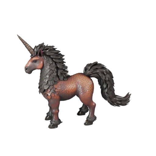 Modelo 3D de Unicórnio para Unity - Asset Pronto para Jogo, FBX | Livre de Royalties