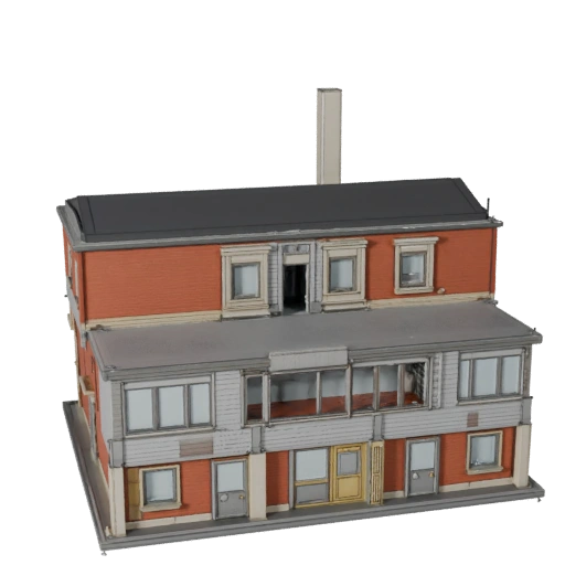 Stylized City Block Kit 3D Model - Game Asset for Architecture
