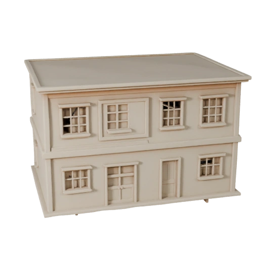 Printable Tiny House STL 3D Model - Scale Asset for Scale Mockups