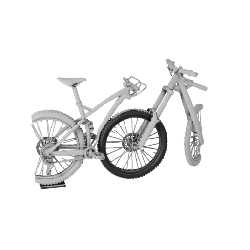 Printable Mountain Bike STL 3D Model for Collectibles &