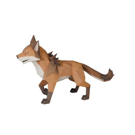 Low Poly Luchs 3D Modell - Unity Game Asset mit FBX | Lizenzfrei