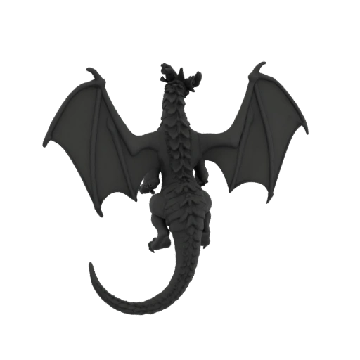 Fantasy Dragon Shaman Miniature STL - Wing Spread