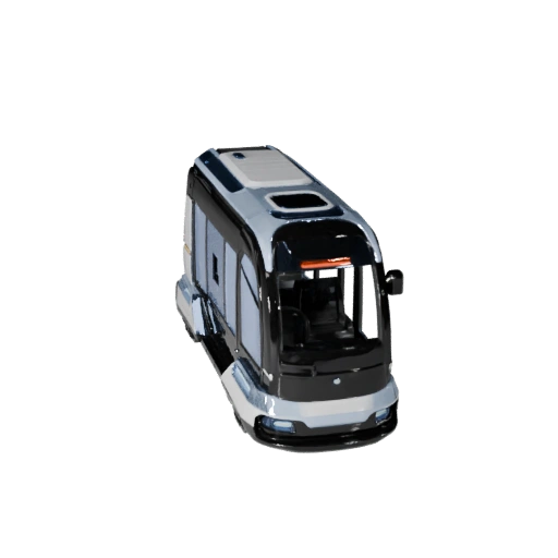 Hover Bus 3D Model for Blender - Render Ready PBR Asset
