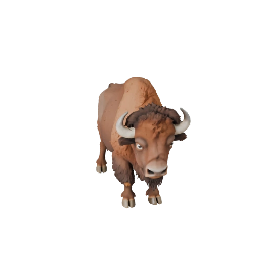 Cartoon Bison 3D Model - Stylized Asset for Animation | Royalty-Free