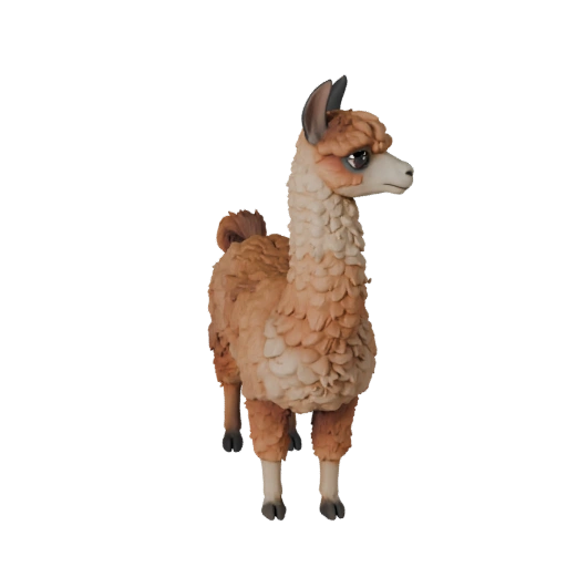 Modèle 3D Alpaga Haute Poly - Actif STL Détaillé pour Impression
