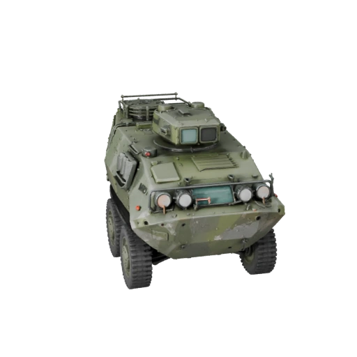 High Poly Mrap 3D Model for Studio Renders PBR Asset