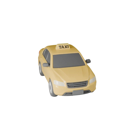 Modèle 3D de Taxi pour Unity - Asset Low Poly PBR (Legacy)
