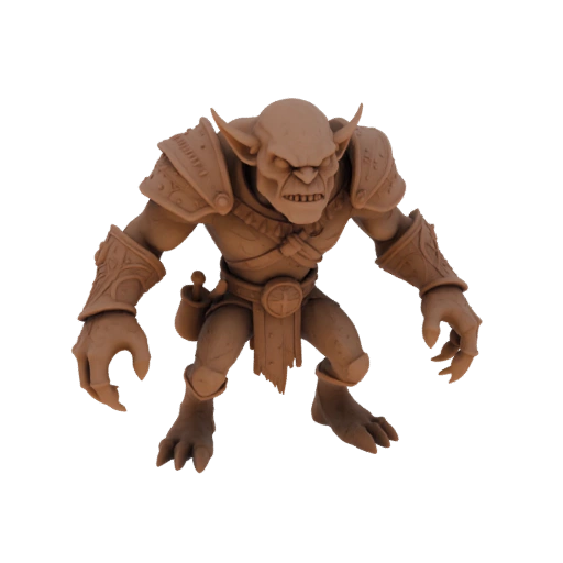 Miniature STL d'Archer Gobelin Affamé de Fantasy