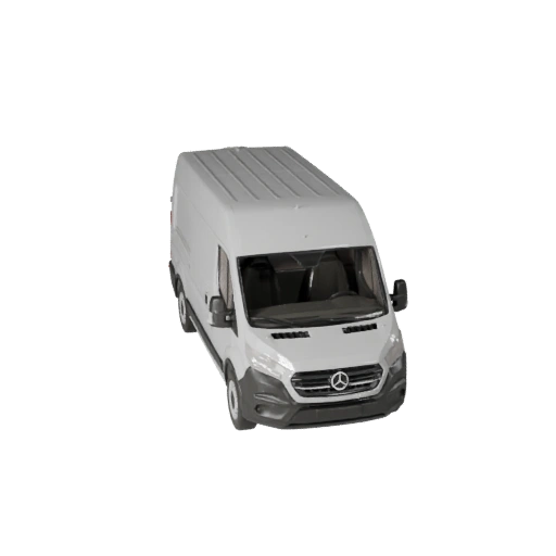 Cargo Van 3D Model for Unity - Low Poly Game Asset