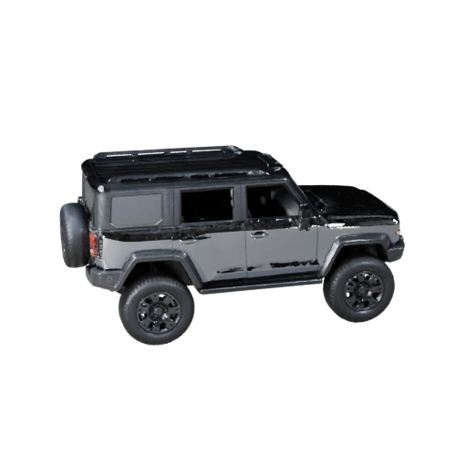 Futuristic SUV 3D Model for Unity - Low Poly Game Asset