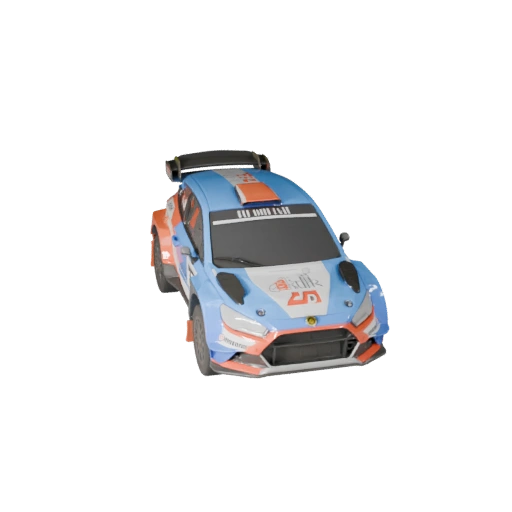 Spielbereiter Rallye-Rennwagen 3D-Modell für Echtzeitnutzung PBR-Asset (Legacy)