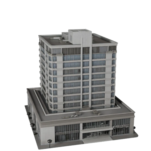 Business Center 3D Modell - Realistisches Archviz Asset