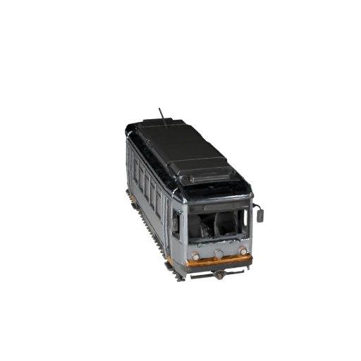 Modèle 3D de tramway pour Unity - Asset low poly PBR