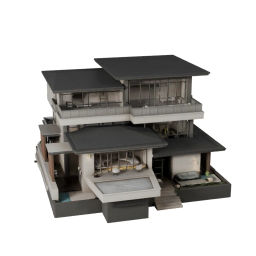 Luxury Villa 3D Model for Unreal - Realtime Asset for UE Scenes