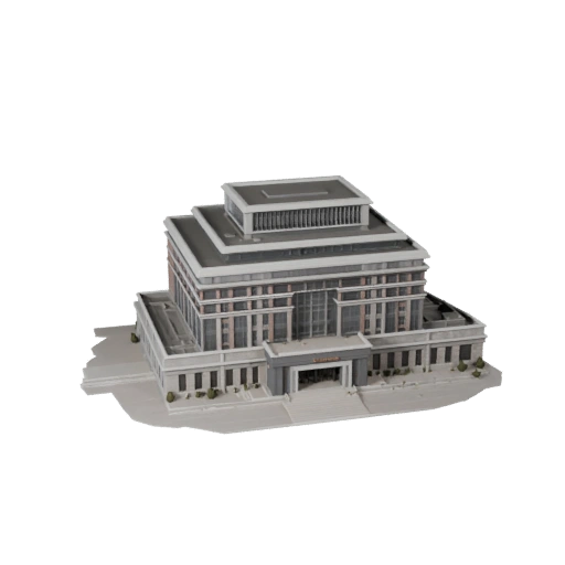 High Poly Library Building 3D Model for Archviz for Architecture