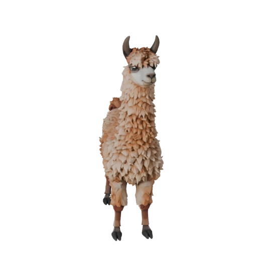 Modèle 3D de Llama Low Poly - Asset de Jeu Unity avec FBX | Libre de Droits