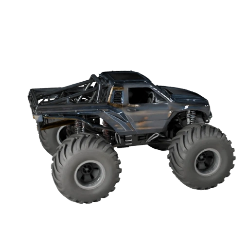Game Ready Monster Truck 3D Model for Realtime Use