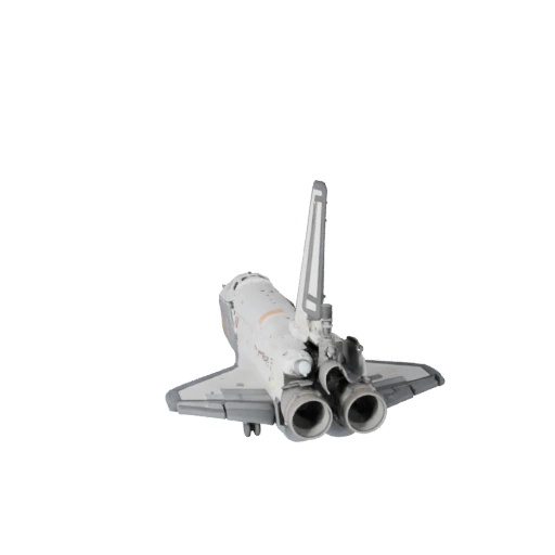 Modèle 3D de navette spatiale pour Blender et jeux - Actif PBR