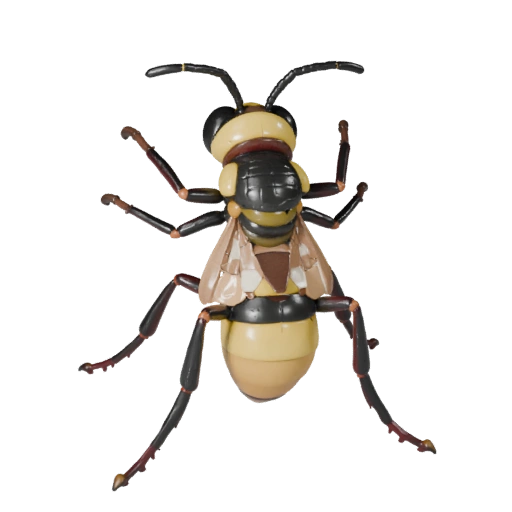 Wasp 3D Model for Blender - PBR Asset with Textures | Royalty-Free