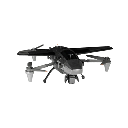 Low Poly Fixed Wing Drone 3D Model for Unity & Unreal