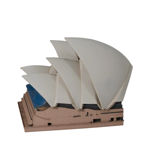 Stylized Sydney Opera House 3D Model - Realtime Game Asset