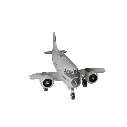 Aeronave Antiga 3D Model para Blender - PBR Realista