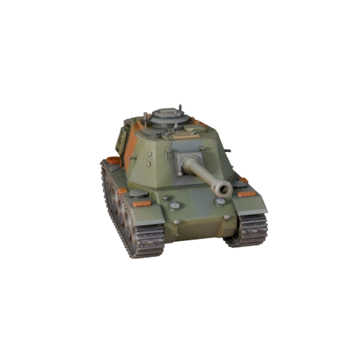 Cartoon selbstfahrende Haubitze 3D Modell - Stilisierte Spiel