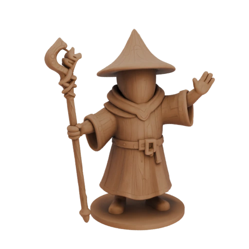 Medieval Wizard Miniature STL - Victory