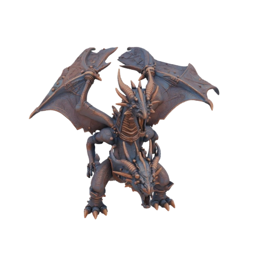Miniatura Dragón Antiguo Jefe Fantasía STL - Golpe Superior Vacío