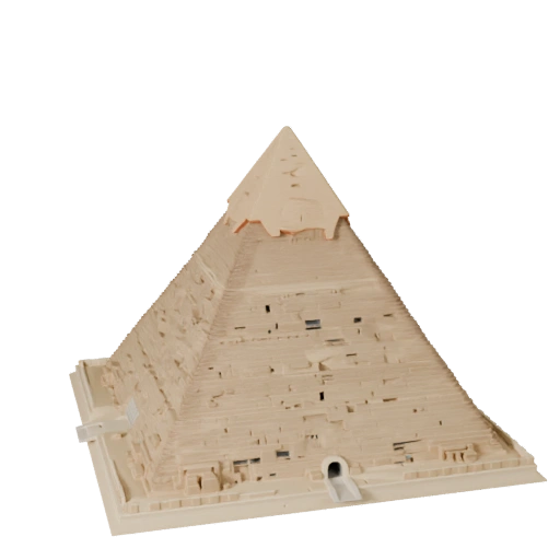Stylized Pyramid of Giza 3D Model - Game Asset for Architecture