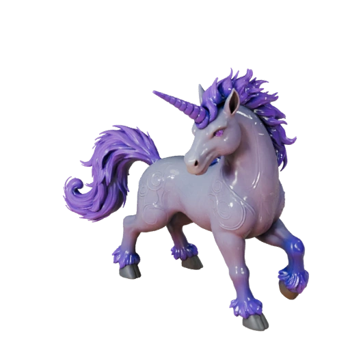Modelo 3D de Unicórnio Realista - Asset PBR Rigged para Jogos | PBR