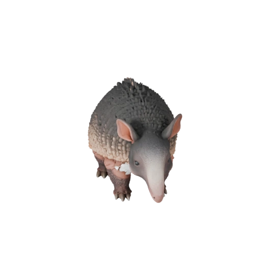 Modelo 3D Realista de Tatu - Asset PBR Rigged para Jogos | PBR