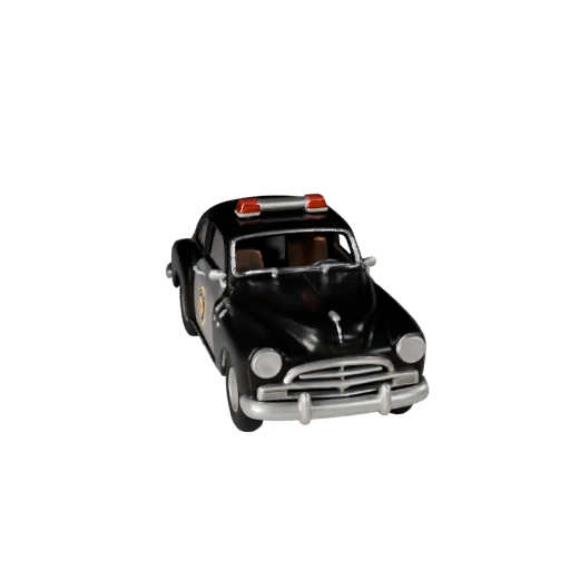 Modelo 3D Imprimible de Coche de Policía Vintage STL - Exhibición