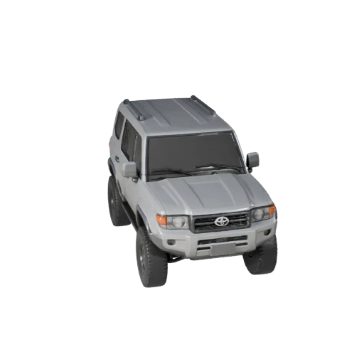 نموذج تويوتا مستوحاة من سيارات الدفع الرباعي ثلاثي الأبعاد لـ Blender والألعاب -