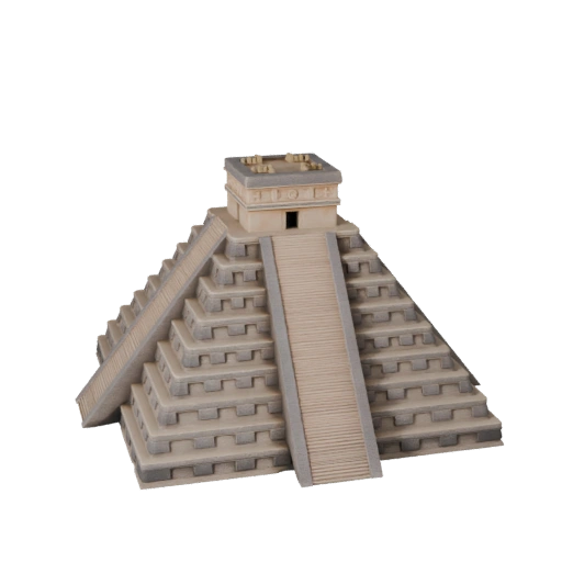 Chichen Itza Pyramid 3D Model for Blender - Render Asset