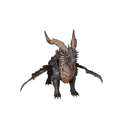 Dragón de Tierra 3D Model para Unity - Asset Listo para Juego, FBX | PBR