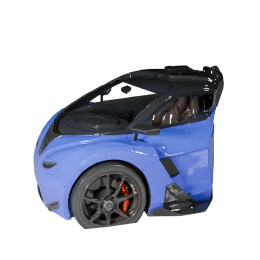 Carro de Fórmula Alto Poligonagem 3D para Renderizações de Estúdio - PBR